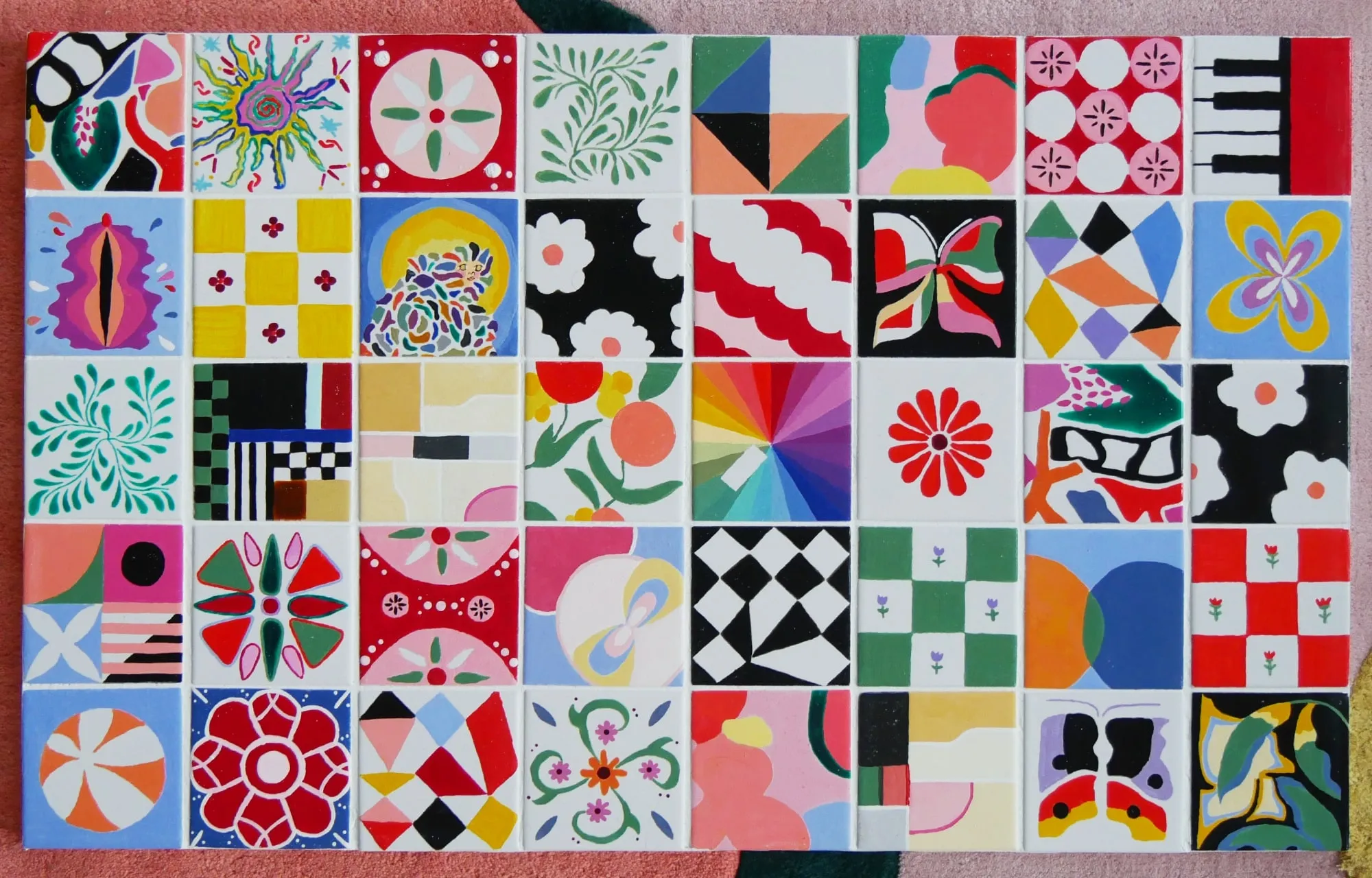 The final panel of tiles.
